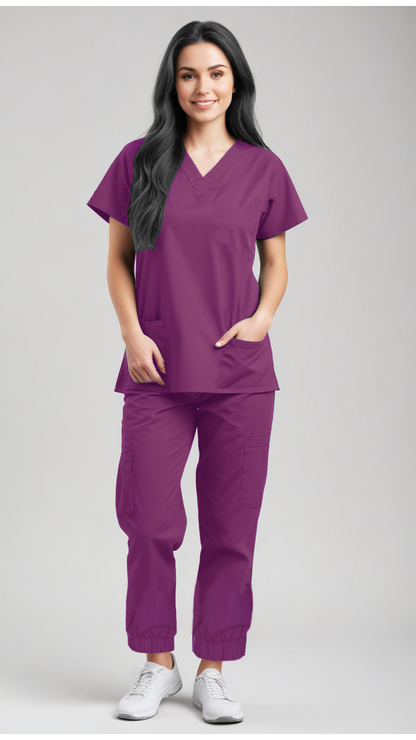 Uniforme Quirúrgico Kit Repelente Polly Dama Uva