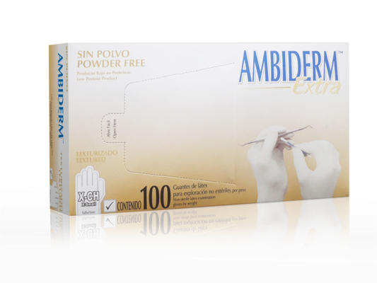 Guantes de latex extra  Ambiderm