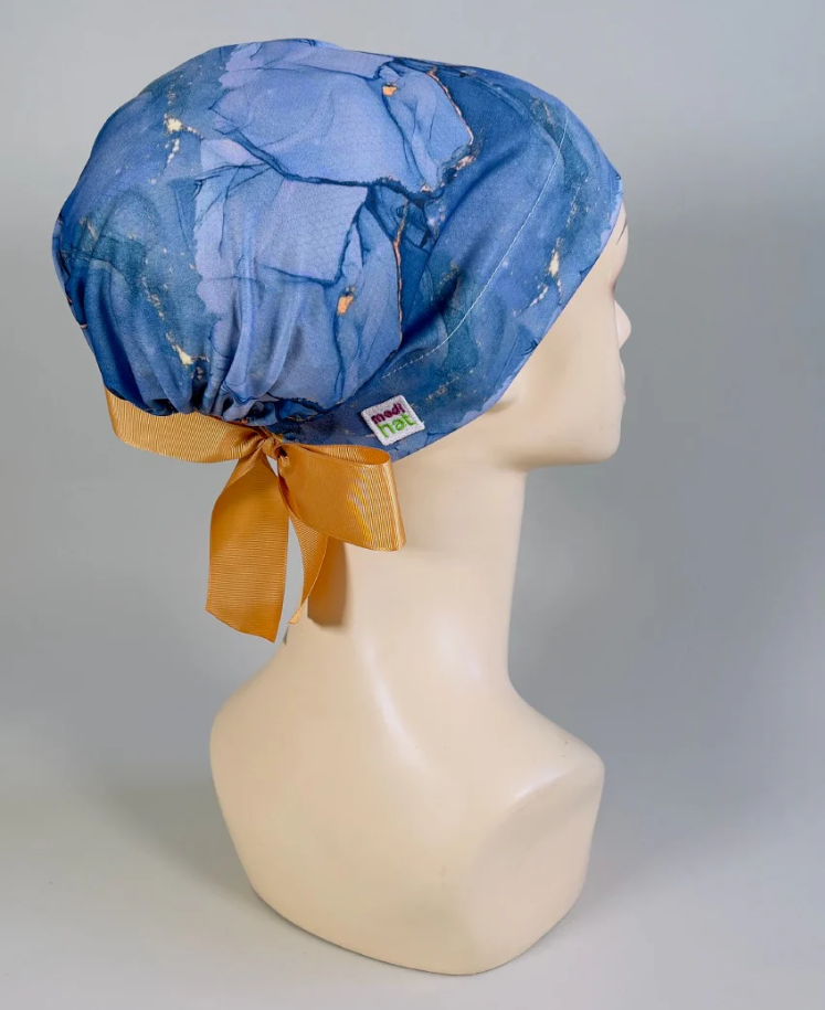 Gorro Dama Mármol Marino