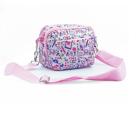 Bolso Crossbody corazón rosa