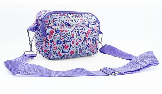 Bolso Crossbody corazón lila