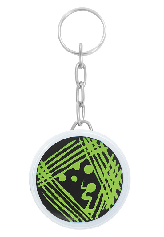 Llavero Agar Negro Estrias Verde