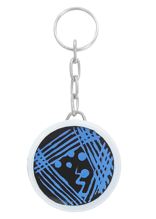 Llavero Agar Negro Estrias Azul