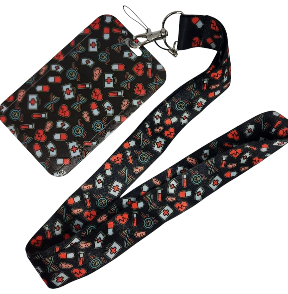 Porta credencial completo cofias negro