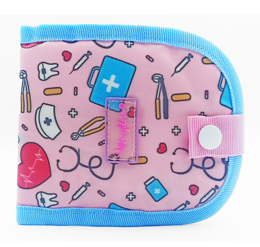 Salva bolsillo Rosa/Azul Cielo