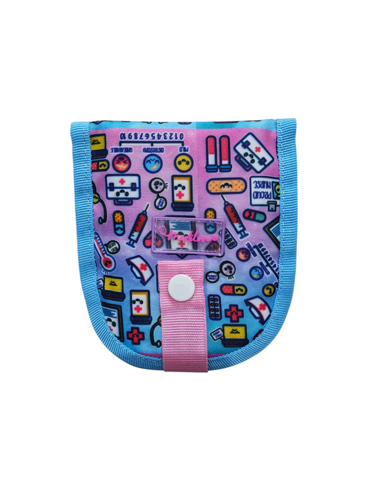 Salva bolsillos kiwi azul rosa