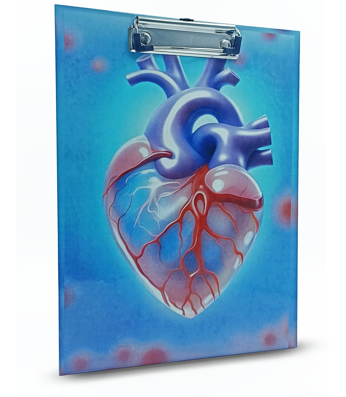 Tabla porta papel corazón 3D