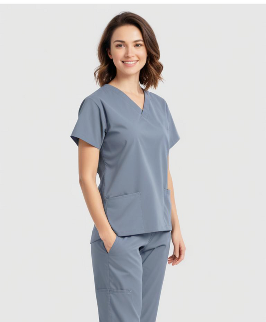 Uniforme Quirúrgico Kit Repelente Polly Dama Plata Sin Resorte